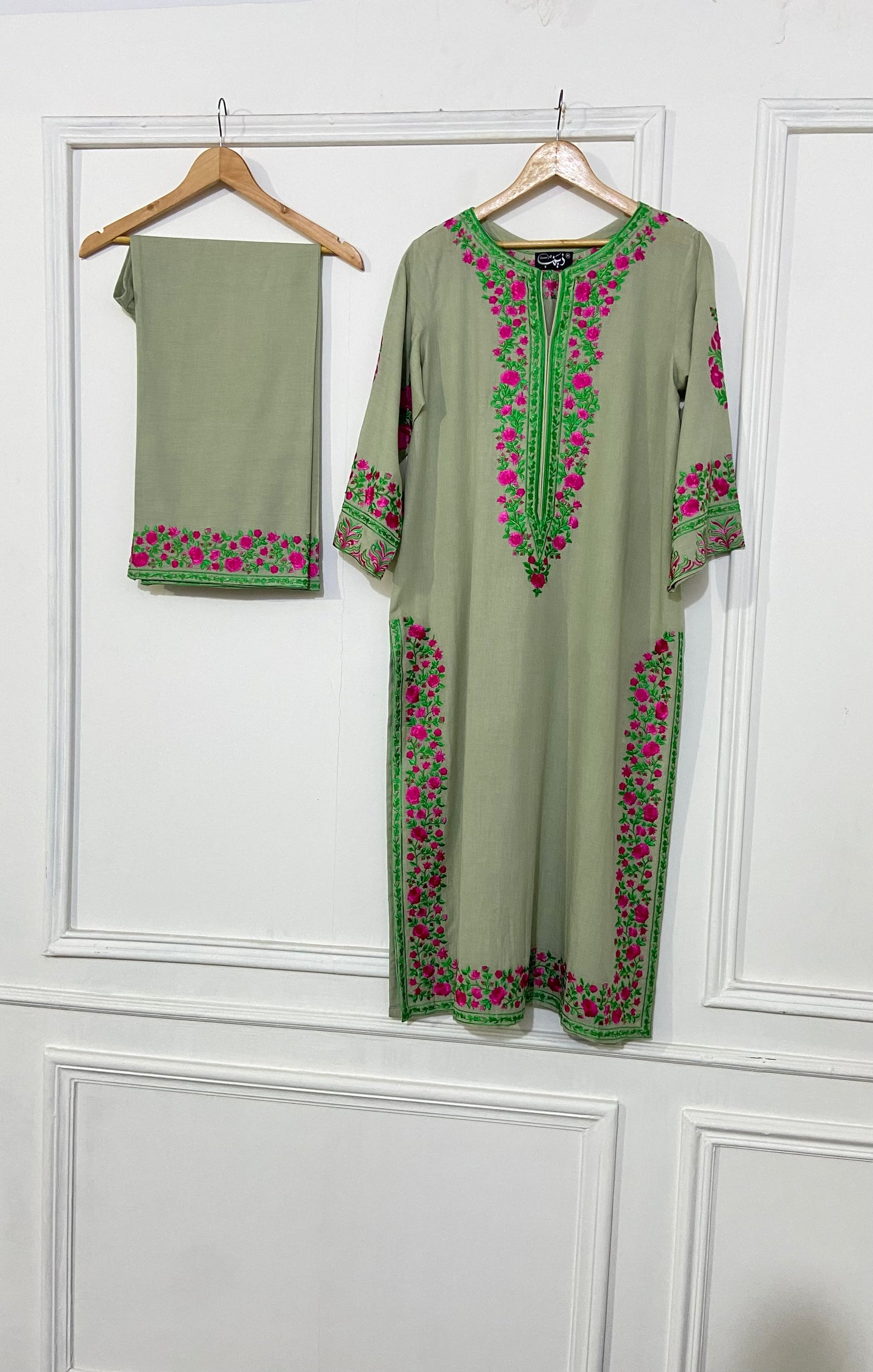 sage green pant kurta