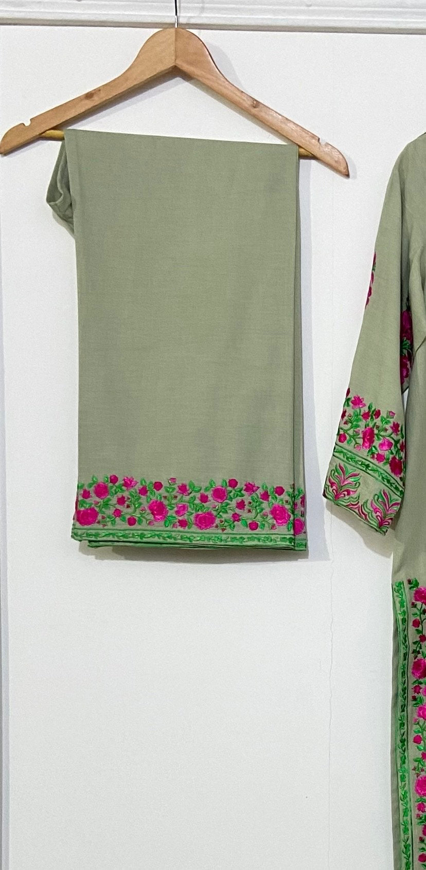 sage green pant kurta