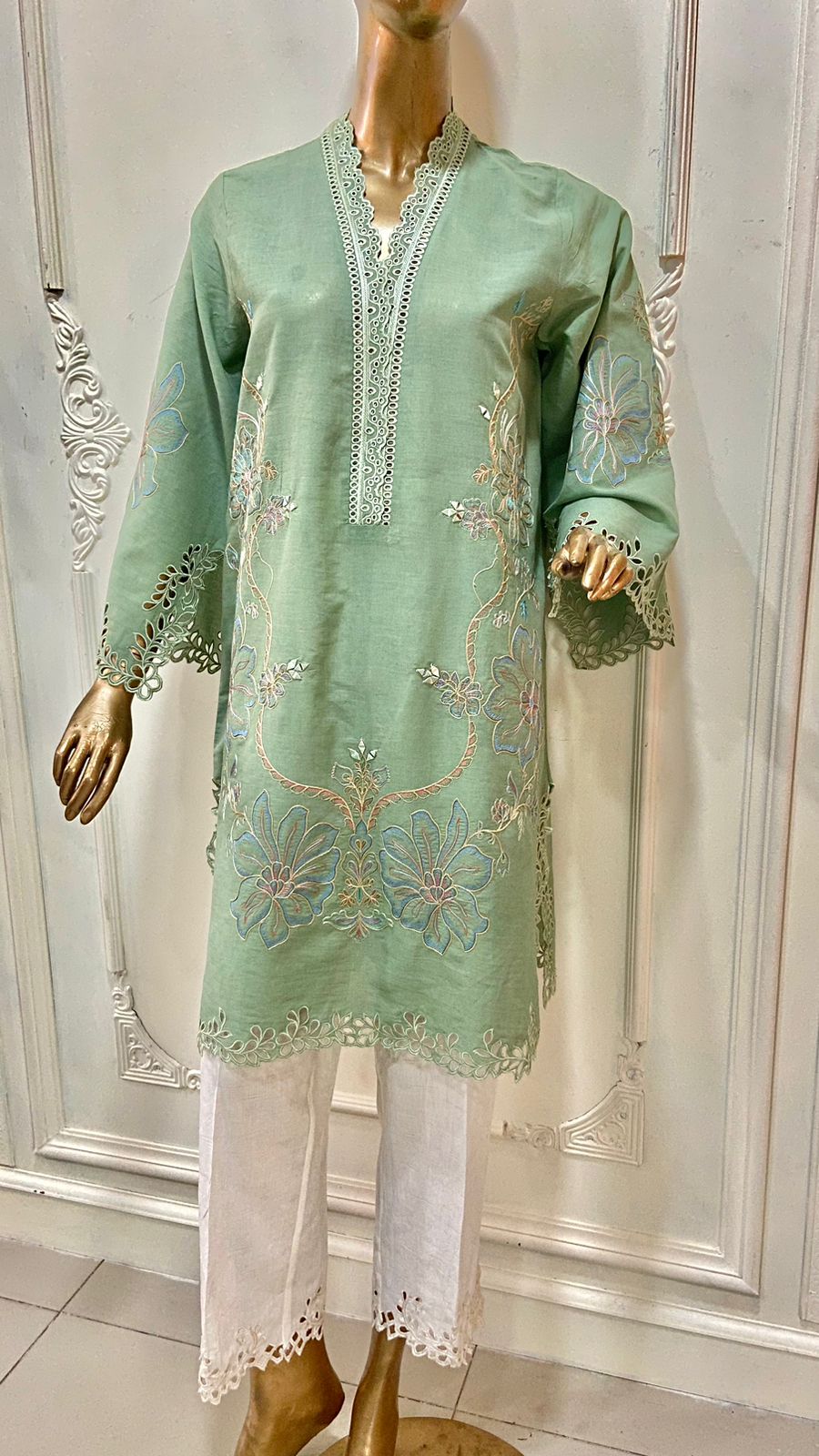 Teal Green Kurta