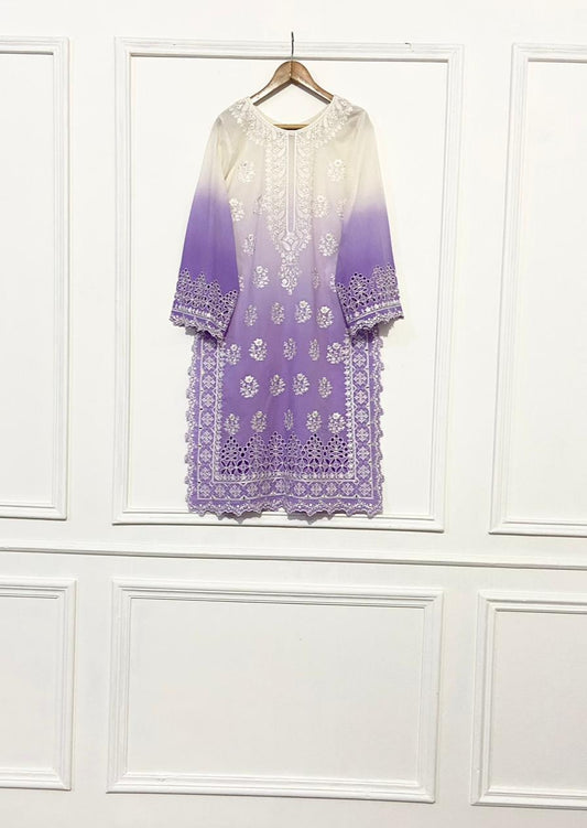 SHADED PURPLE & WHITE KURTA