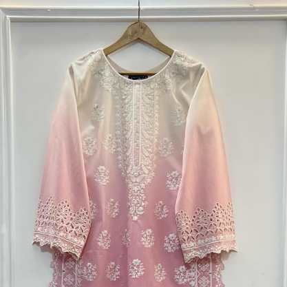 SHADED PINK & WHITE KURTA